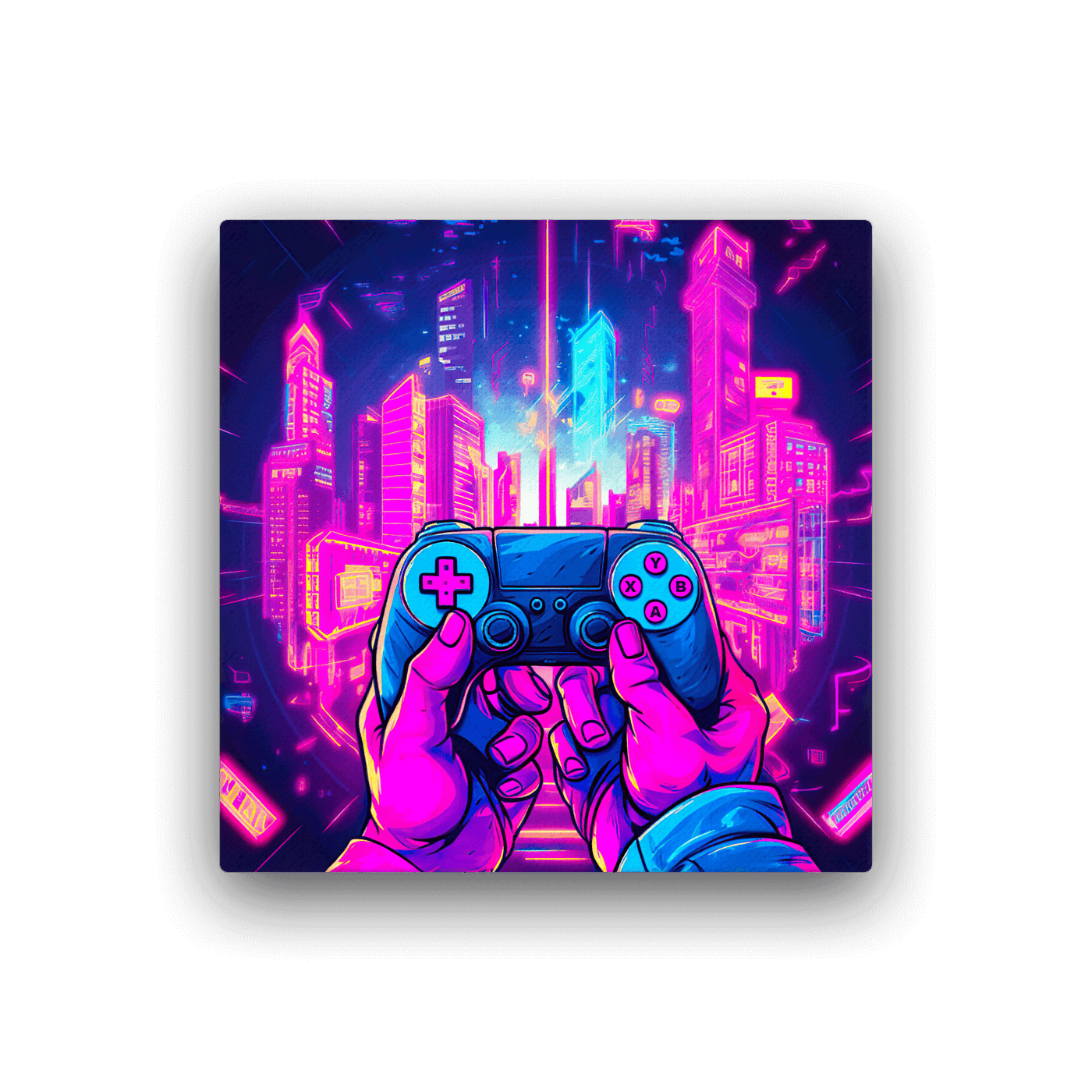 Slim Canvas | Gamepad Surreal City