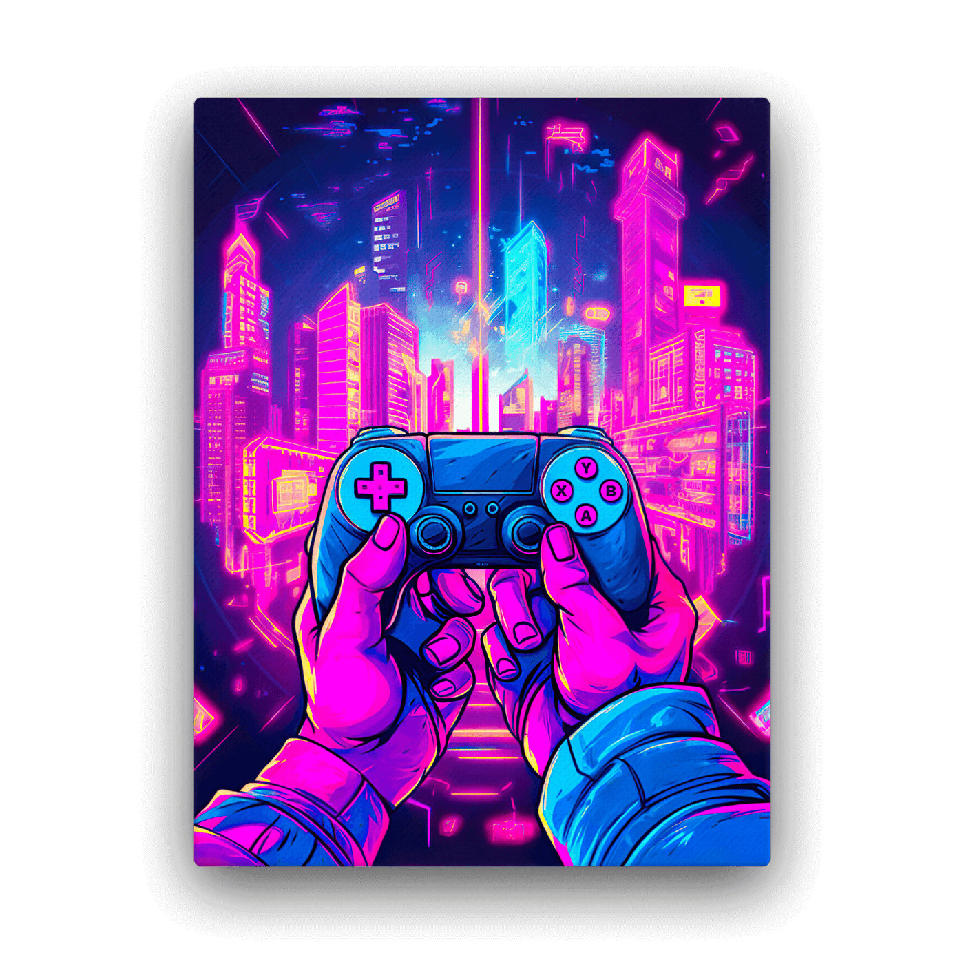 Slim Canvas | Gamepad Surreal City