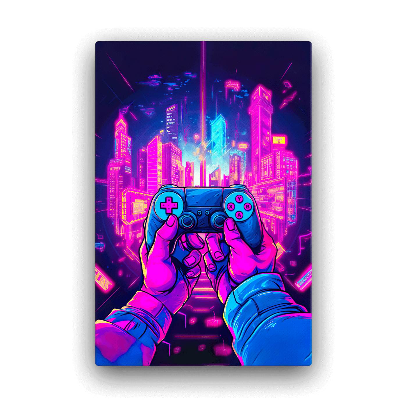 Thick Canvas | Gamepad Surreal City