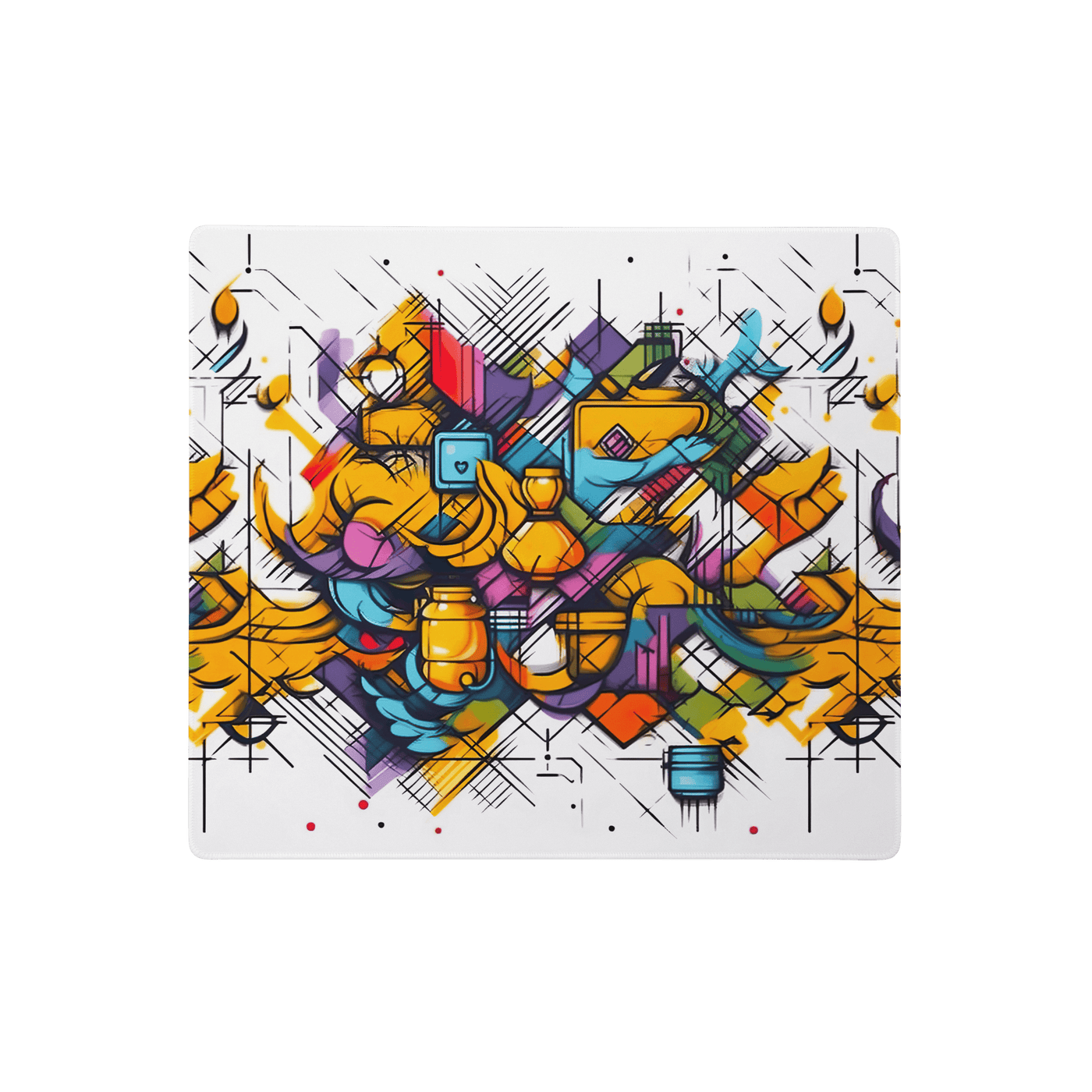 Premium Gaming Mouse Pad | Street Art Clorful Graffiti