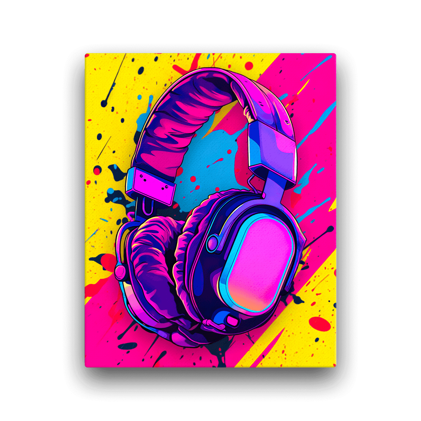 Thick Canvas | Gaming Headphone Cartoon Clash