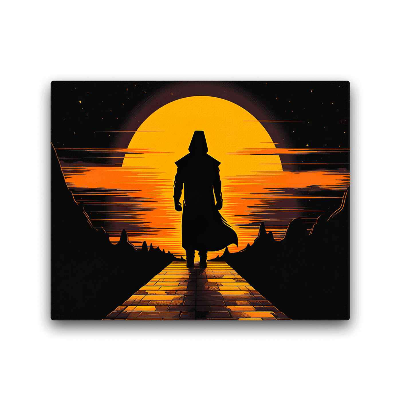 Slim Canvas | Guardian on Sunset Path