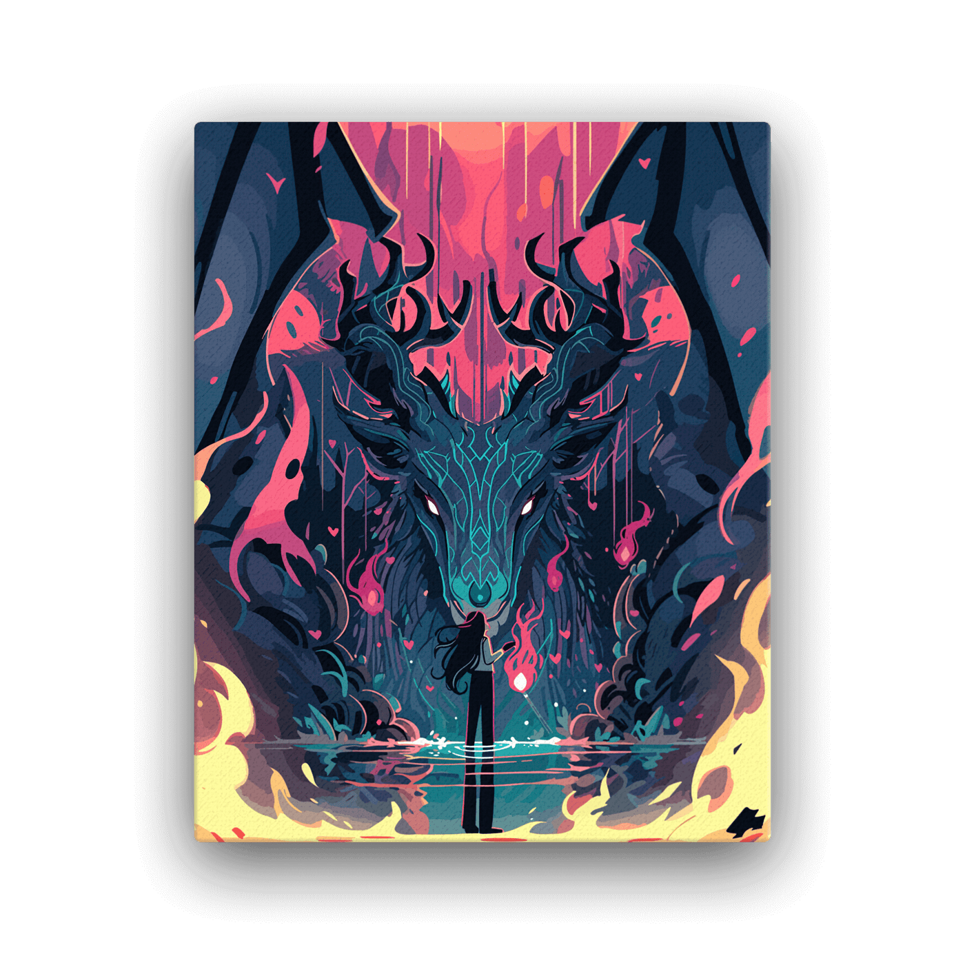 Thick Canvas | Fire Dragon
