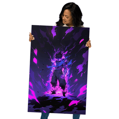 Glossy Metal Print | Unstoppable Super Warrior