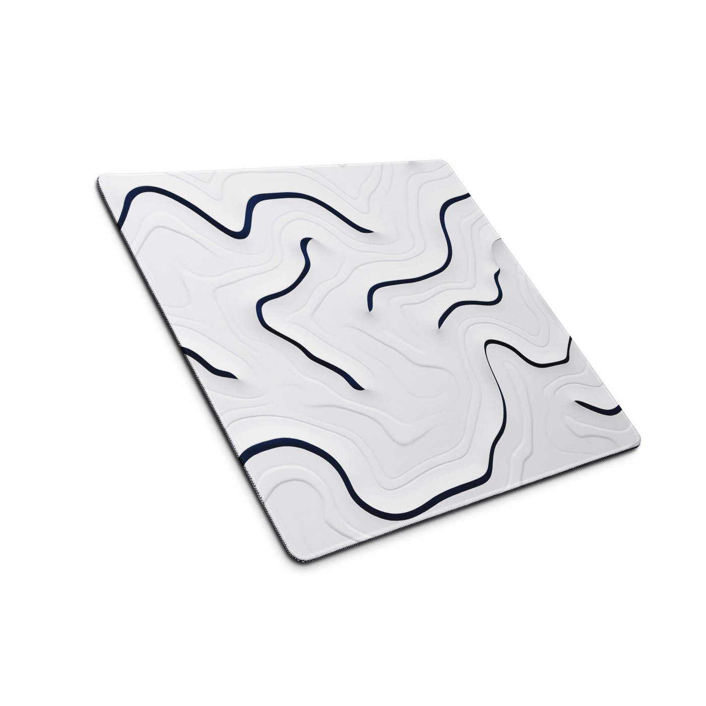 Premium Gaming Mouse Pad | Black'n White Swirl Line Art 6