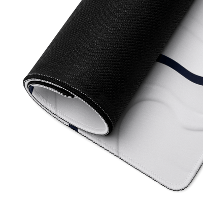 Premium Gaming Mouse Pad | Black'n White Swirl Line Art 6