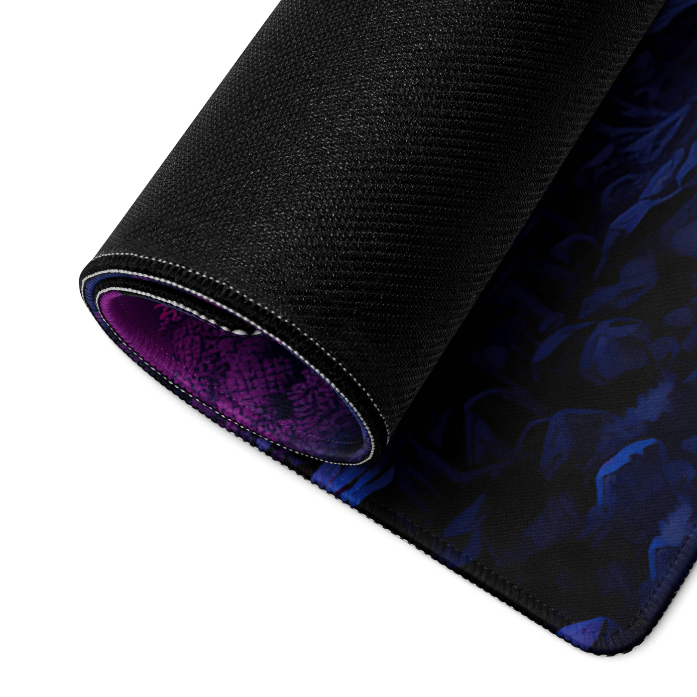Premium Gaming Mouse Pad | Purple Stream in a Dark Forest