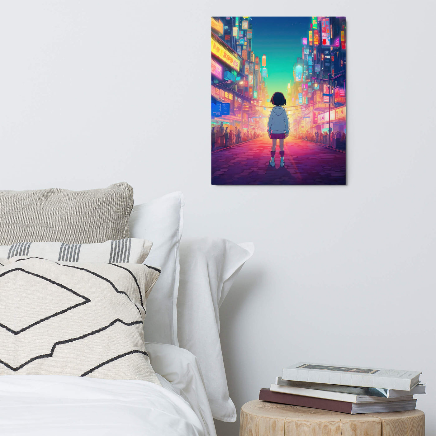 Glossy Metal Print | Discovering Japanese Anime City