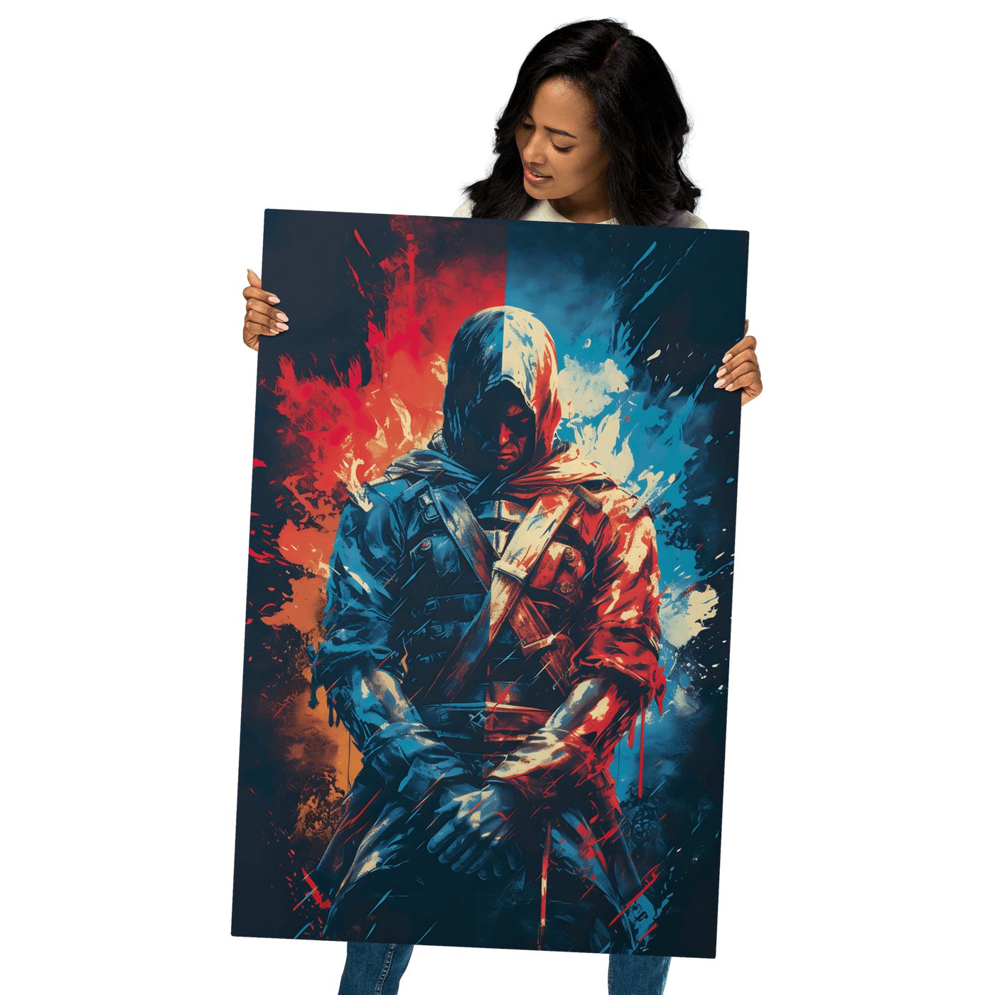 Glossy Metal Print | Undefeated Assassin