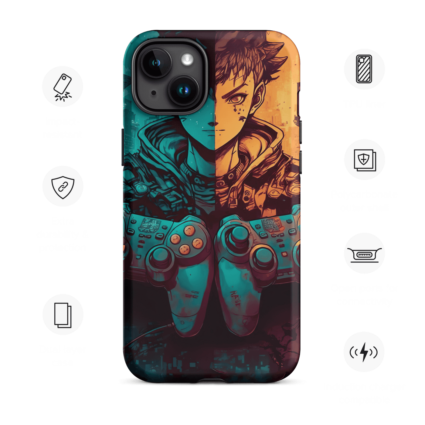 Tough Phone Case for iPhone® 15 | Gamer Gamepads