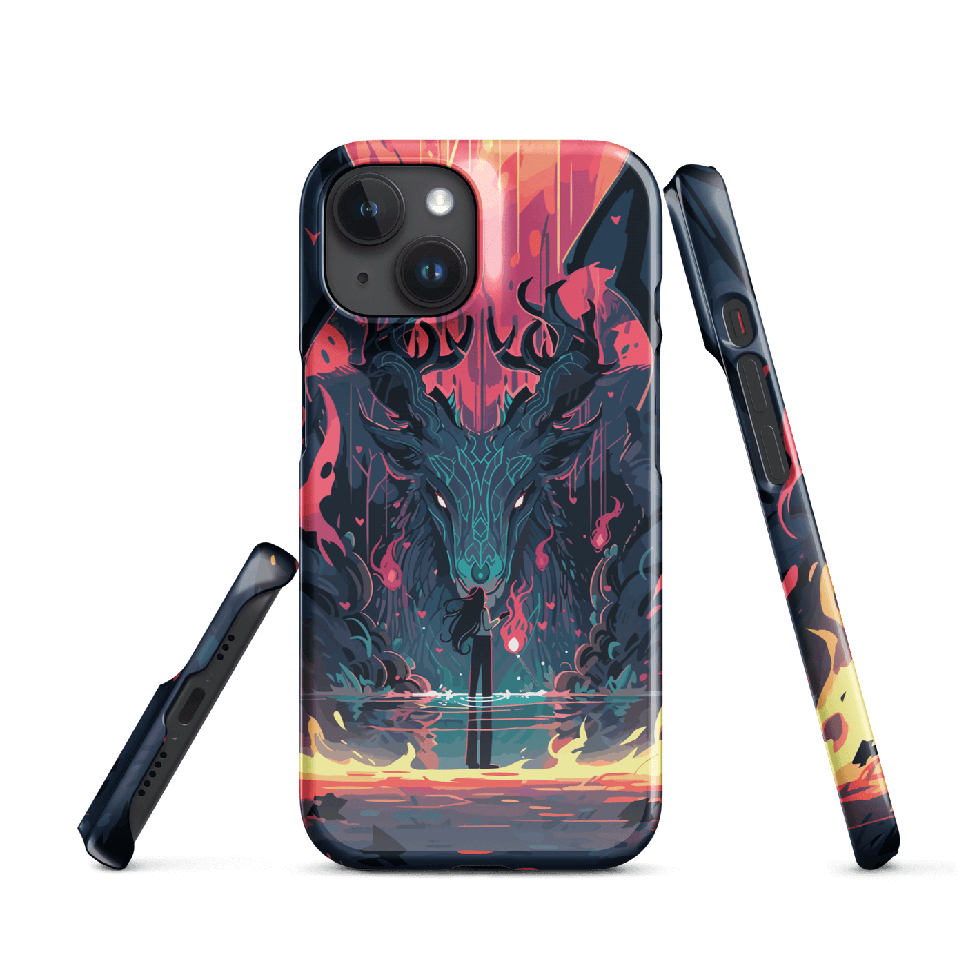 Snap Phone Case for iPhone® 15 | Fire Dragon