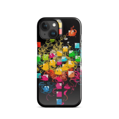 Snap Phone Case for iPhone® 15 | Colorful Squares & Shapes