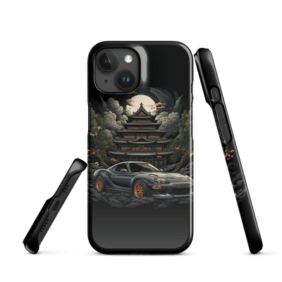Snap Phone Case for iPhone® 15 | Racing Car Japanese Temple