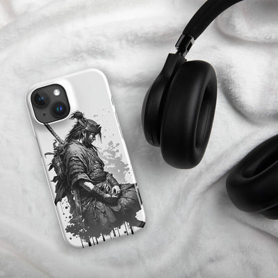 Snap Phone Case for iPhone® 15 | Meditating Samurai Japanese Art