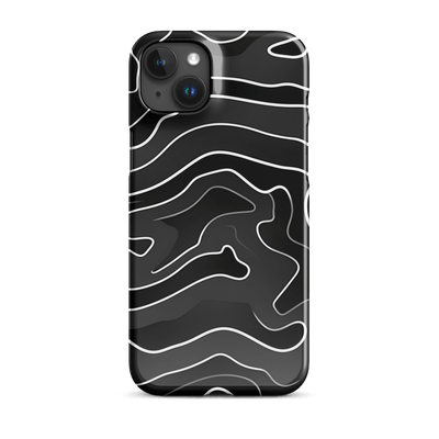 Snap Phone Case for iPhone® 15 | Black'n White Swirls 3
