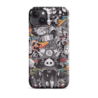 Snap Phone Case for iPhone® 15 | Abstract Cartoon Doodle