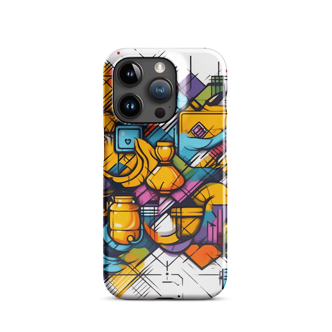 Snap Phone Case for iPhone® 15 | Street Art Clorful Graffiti