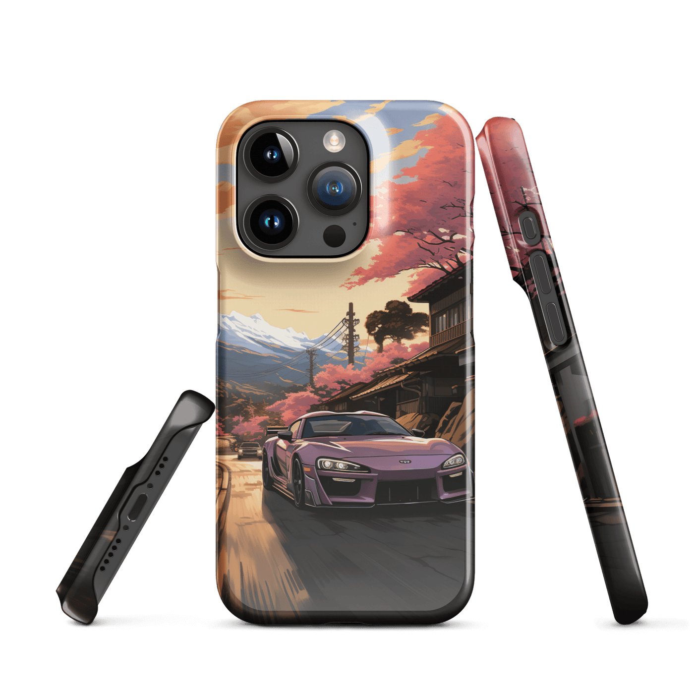 Snap Phone Case for iPhone® 15 | Pink Racing Car