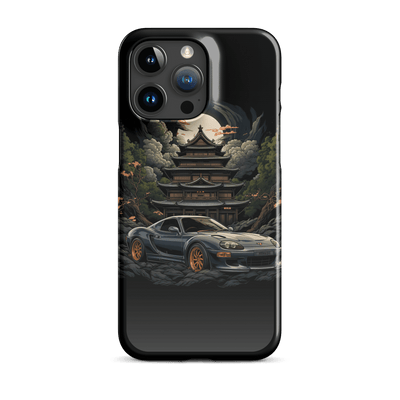 Snap Phone Case for iPhone® 15 | Racing Car Japanese Temple