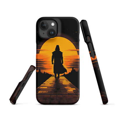 Snap Phone Case for iPhone® 15 | Guardian on Sunset Path