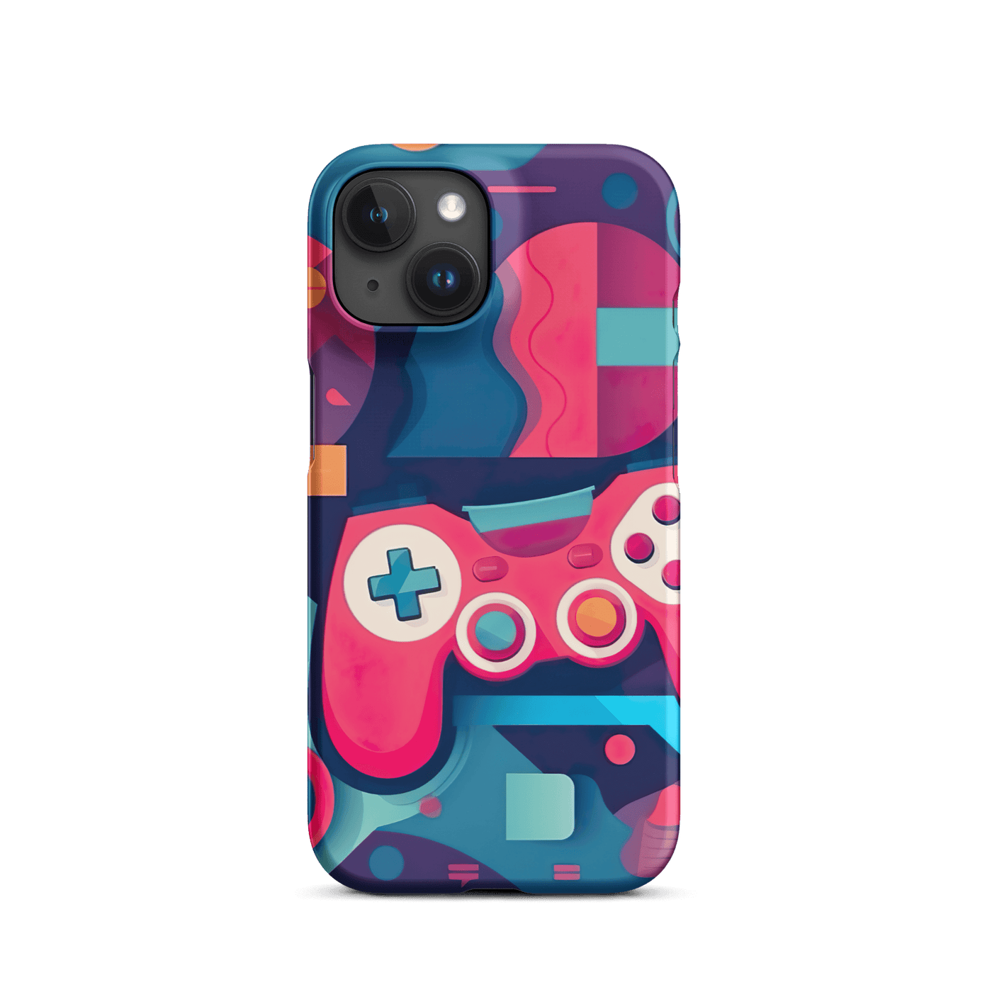 Snap Phone Case for iPhone® 15 | Gaming Abstract Shapes 1
