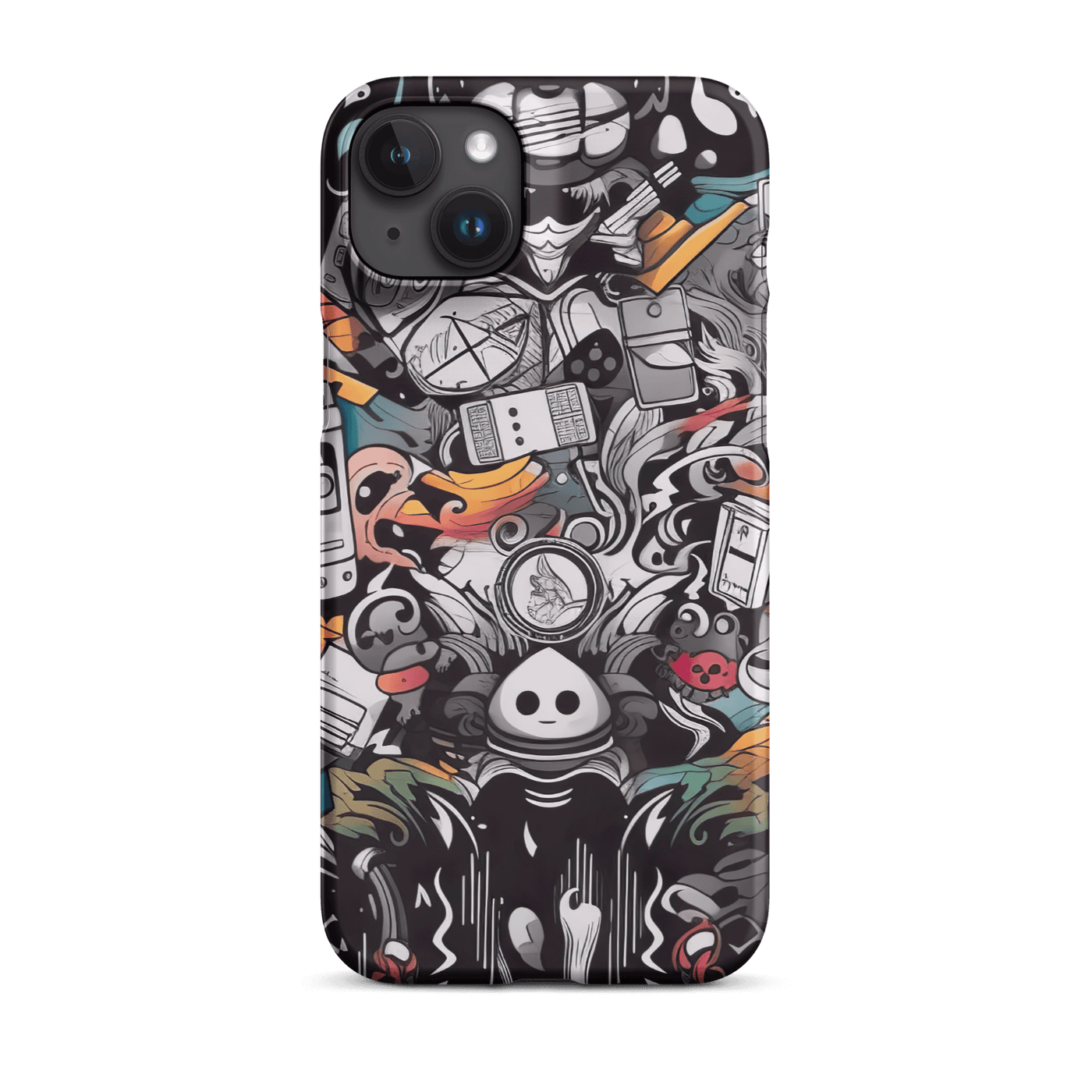 Snap Phone Case for iPhone® 15 | Abstract Cartoon Doodle
