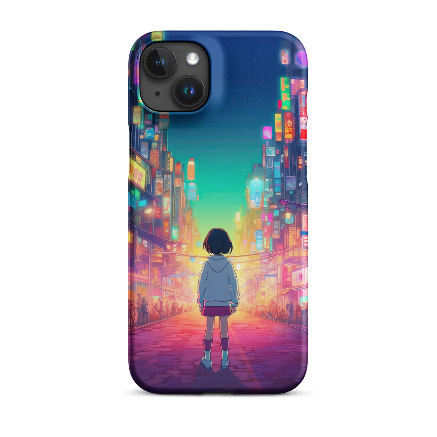 Snap Phone Case for iPhone® 15 | Discovering Japanese Anime City