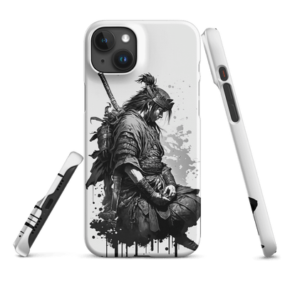 Snap Phone Case for iPhone® 15 | Meditating Samurai Japanese Art