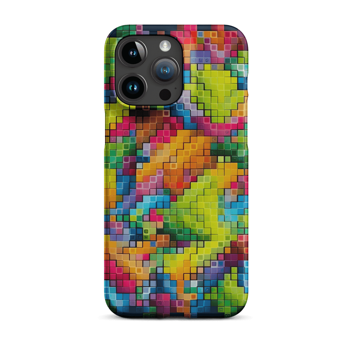 Snap Phone Case for iPhone® 15 | Colorful Pixel Art