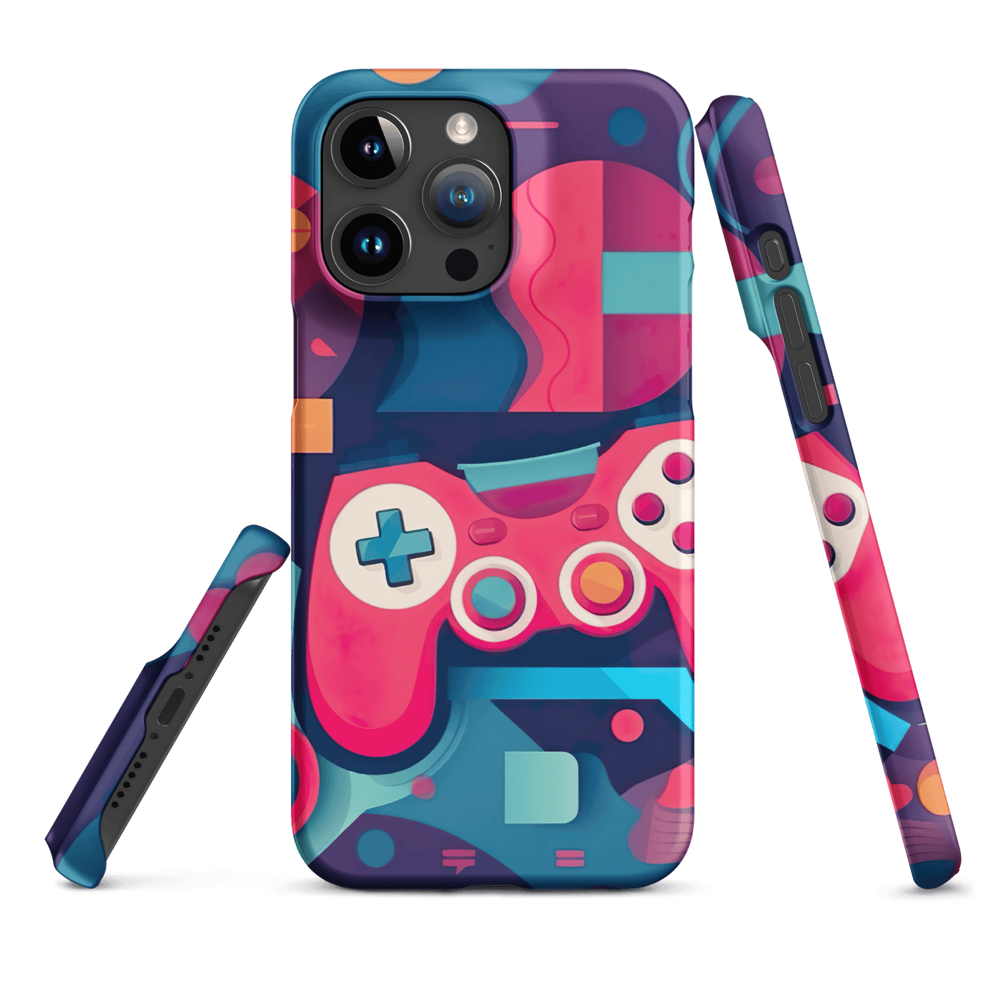 Snap Phone Case for iPhone® 15 | Gaming Abstract Shapes 1