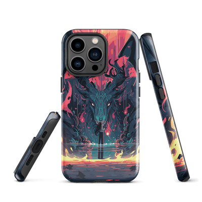 Tough Phone Case for iPhone® 15 | Fire Dragon