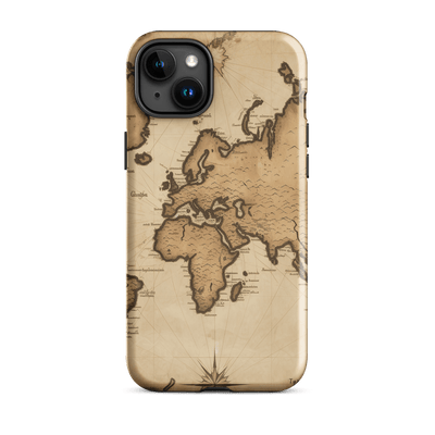 Tough Phone Case for iPhone® 15 | Ancient Map 2