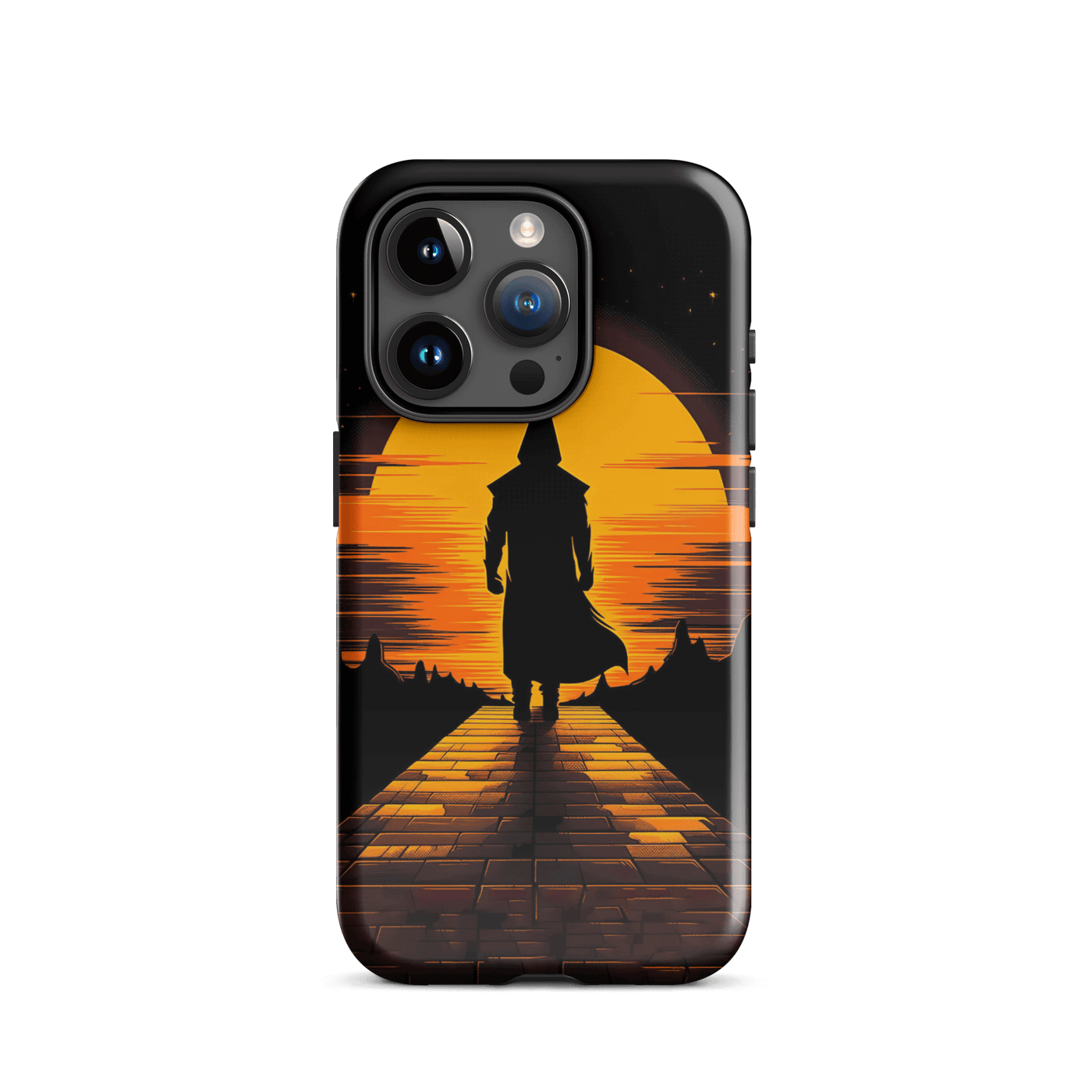 Tough Phone Case for iPhone® 15 | Guardian on Sunset Path
