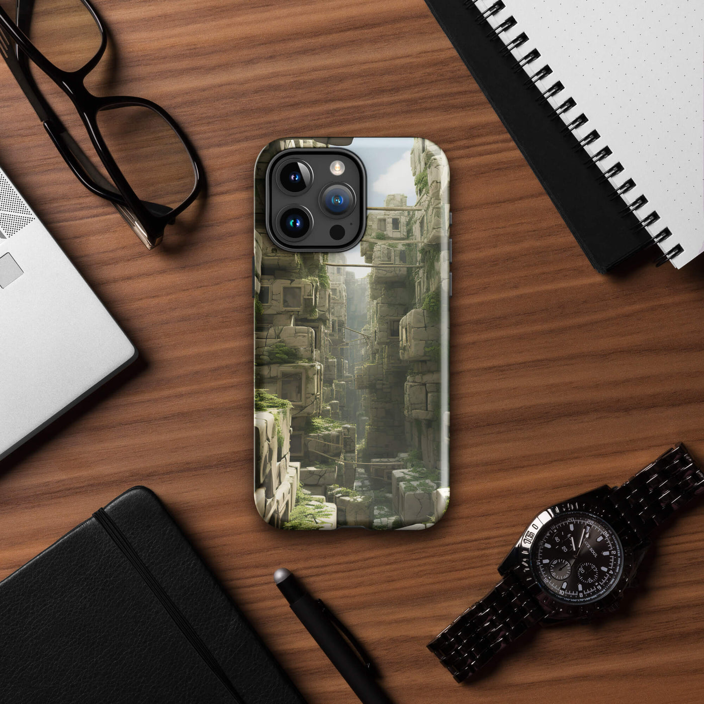 Tough Phone Case for iPhone® 15 | Ancient Ruins