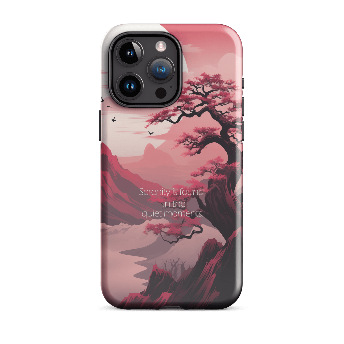 Tough Phone Case for iPhone® 15 | Serenity is found in quiet Moments