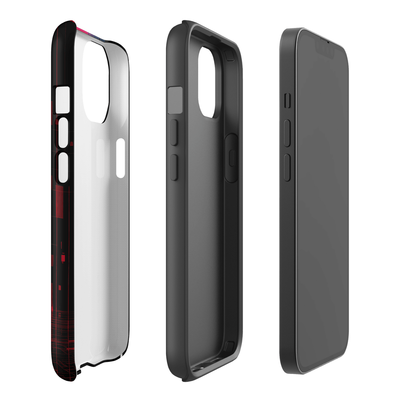 Tough Phone Case for iPhone® 15 | Neo Futuristic Assassin