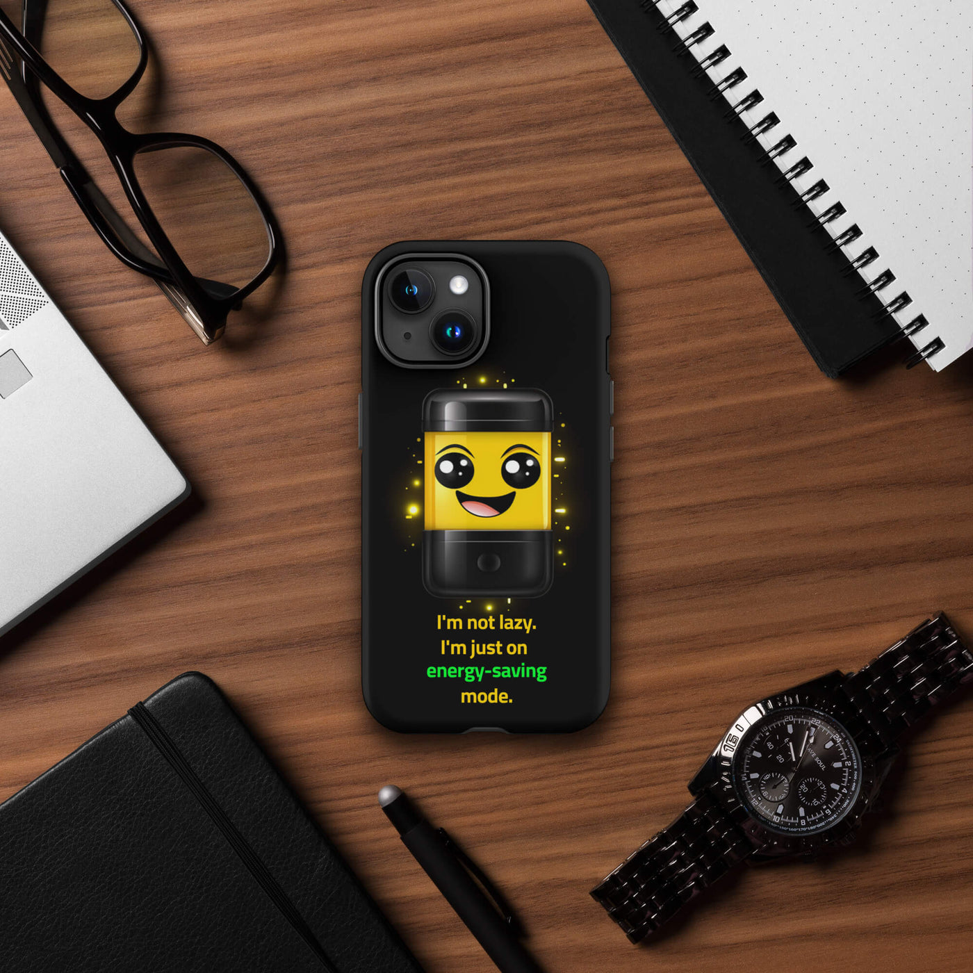 Tough Phone Case for iPhone® 15 | I'm on Energy Saving Mode