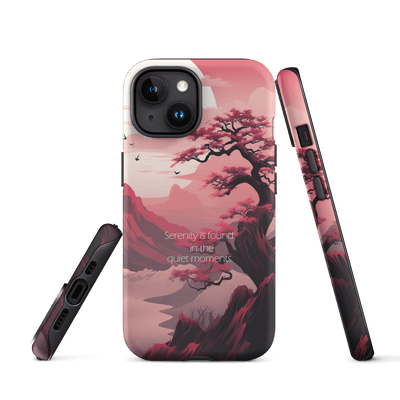 Tough Phone Case for iPhone® 15 | Serenity is found in quiet Moments