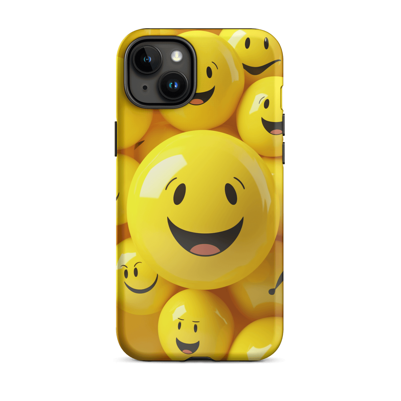 Tough Phone Case for iPhone® 15 | Happy Smileys