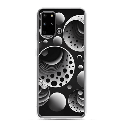 Clear Mobile Case for Samsung® | Black'n White Abstract Shapes 1
