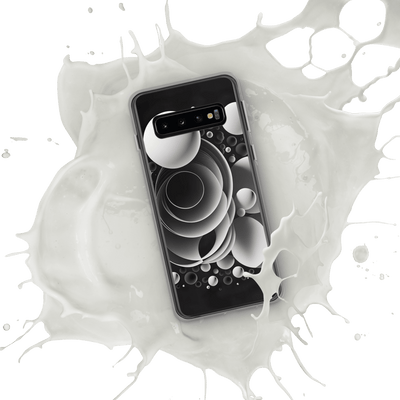 Clear Mobile Case for Samsung® | Black'n White Abstract Shapes 2