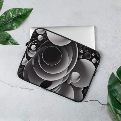 Stylish Laptop Sleeve | Black'n White Abstract Shapes 2