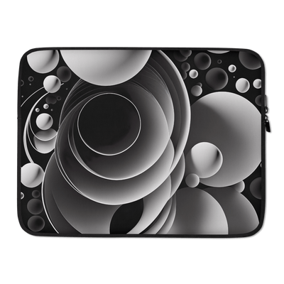 Stylish Laptop Sleeve | Black'n White Abstract Shapes 2