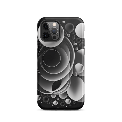 Tough Mobile Case for iPhone® | Black'n White Abstract Shapes 2