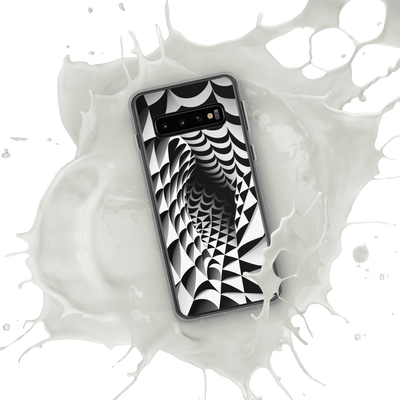 Clear Mobile Case for Samsung® | Black'n White Abstract Shapes 5