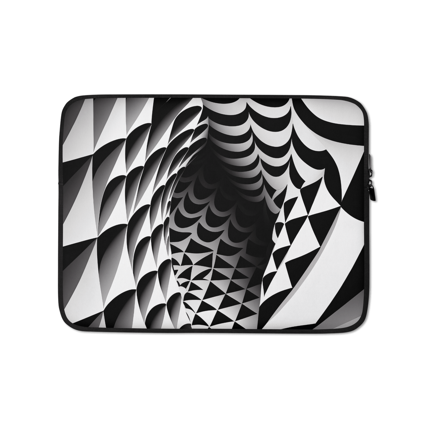 Stylish Laptop Sleeve | Black'n White Abstract Shapes 5