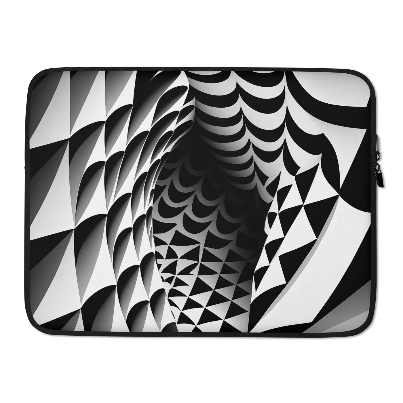 Stylish Laptop Sleeve | Black'n White Abstract Shapes 5