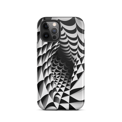Tough Mobile Case for iPhone® | Black'n White Abstract Shapes 5