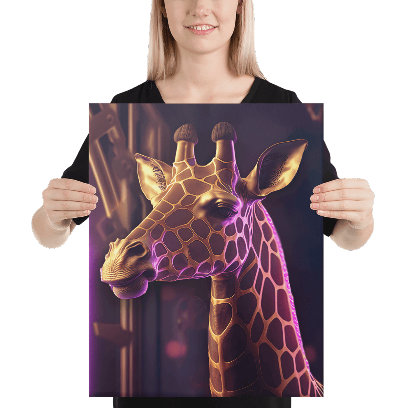 Thick Canvas | Golden Club Giraffe