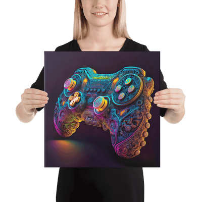 Thick Canvas | Mystical Glowing Gamepad